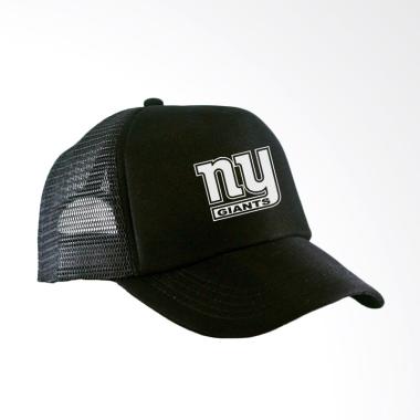 RLUCK8888 NY Giants Trucker Topi - Hitam