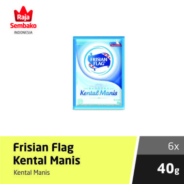 Promo Harga Frisian Flag Susu Kental Manis Putih per 6 sachet 40 gr - Blibli