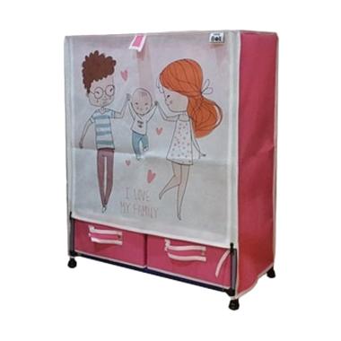 Nine box Limited Edition Lemari Sepatu - Pink
