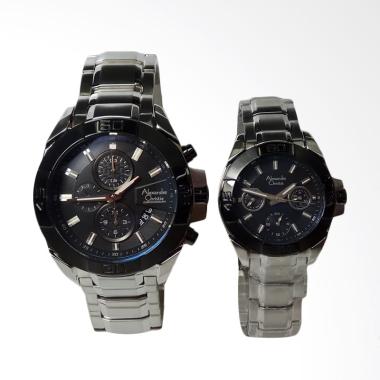 Alexandre Christie Stainless Steel ... Silver Black AC6224MC/BF