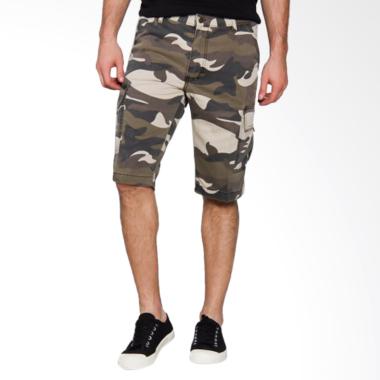 Papercut Men Daxton Camo Celana Pendek Pria - Brown [PCCC3]