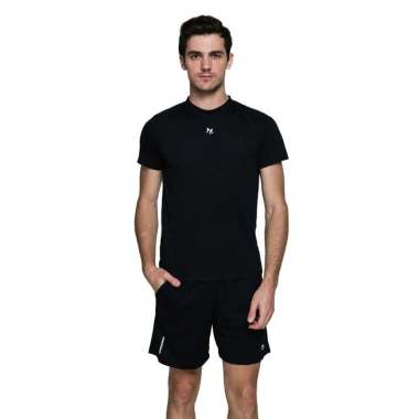Lasona Men Sportswear Baju Olahraga Pria Size Besar BM-A3175-MX XXXL Black