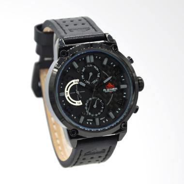 D-Ziner Jam Tangan Pria - Hitam Jarum Abu DZ-9001MB