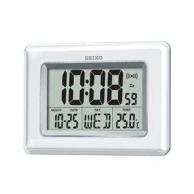 Seiko QHL058W Digital Alarm Clock - White