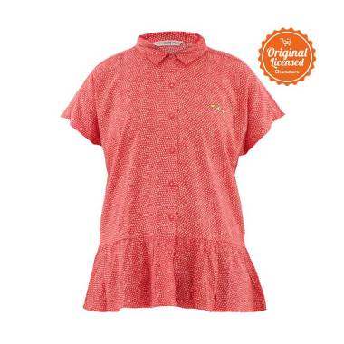 Surfer Girl Verthu Shirt Atasan Anak Perempuan - Red