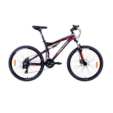 PENAWARAN United Crossline 3.0 Sepeda MTB - Black Red [26 Inch]