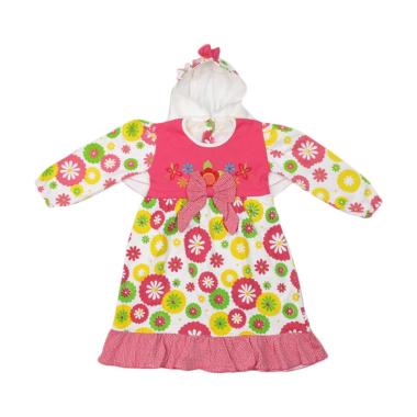 4 You Sunflower Moslem Dress Anak - Pink