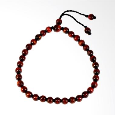 ICBEADS Tasbih Akar Bahar Gelang Pria - Merah