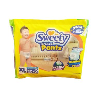 Promo Harga SWEETY Bronze Pants XL20+2 22 pcs - Blibli