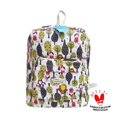 Momoandclaire Backpack Tas Anak - Green Cream