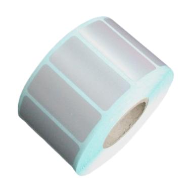 Jual Label Silver Matte Pet Gap Core1 Inch Label Stiker ...