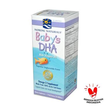 Nordic Naturals Baby's DHA with Vitamin D3 Multivitamin & Suplemen [60 mL]