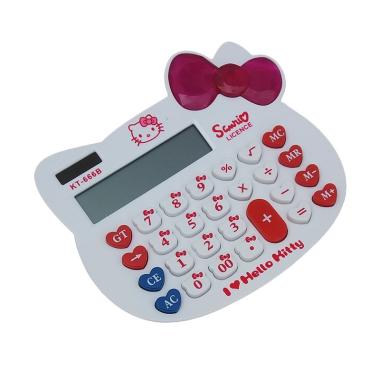 Hello Kitty HK-666 Karakter Hello Kitty Kalkulator Basic - White