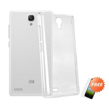 OEM Crystal Hardcase Casing for Xiaomi Redmi Note 1 - Clear + Free Tempered Glass
