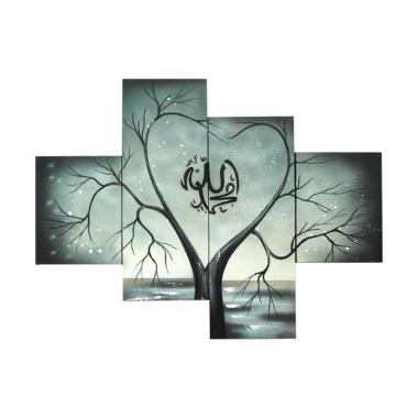 Lukisanku LKR88 Lukisan Kaligrafi Canvas Painting