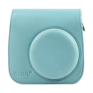 Fujifilm Leather Bag Kamera Instax ... Polaroid Case - Ice Blue