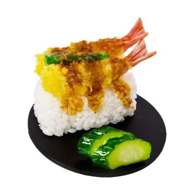 Kadounik Replika Makanan Jepang Tempura Udang Dudukan HP