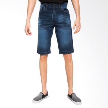 2Nd RED Short Pants Denim Celana Pendek Pria - Biru [151616]