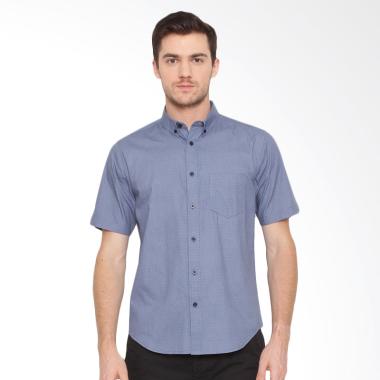 A&D Fashion Mens Casual Kemeja Pria - Blue [Ms 967]