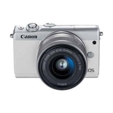 Canon EOS M100 Kit 15-45mm Kamera Mirrorless - White