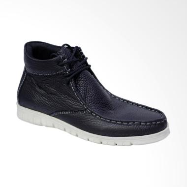86 Kulit Sepatu Boot Pria - Hitam