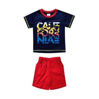 MacBear Rainbow California Setelan Baju Anak Laki-laki - Navy Blue