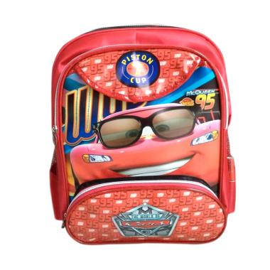 Cars 0930010083 Backpack Tas Sekolah Anak - Red