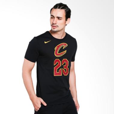 NIKE Men Basketball LeBron James Cleveland Cavaliers Dry Tee T-shirt Olahraga Pria [870767-015]