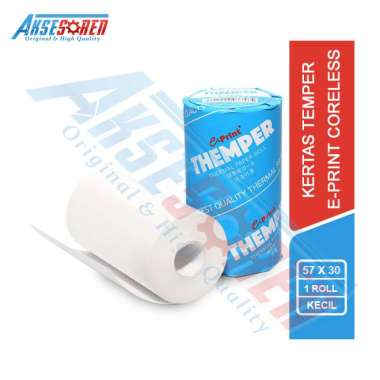 Kertas Kasir Thermal Paper Roll E-Print [57 x 30 mm] / Themper Struk Pembayaran Putih