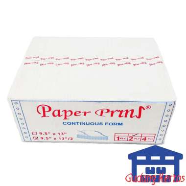 Paperpryns NCR - PM Continuous Form [9.5 x 13/2 Inch/ 2 Ply] White