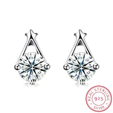 SOXY SH-E0101 925 New Fashion Simpl ... ng Stud Earrings - Silver