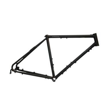 Folker Touring Frame Sepeda - Black [Size 52]