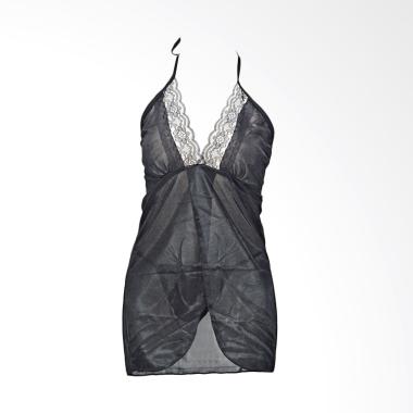 Clovis TLH Lingerie Sexy Fashion Baju Tidur - Hitam
