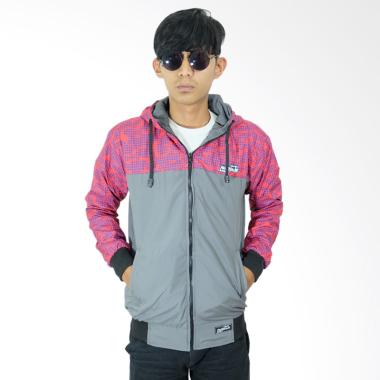 Refill Stuff RS Bolak Balik Jaket Pria - Grey Red