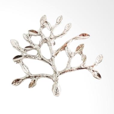 Houseofcuff Bar Tree Collar Lapel Pin Jas Wedding Best Man - Silver Silver