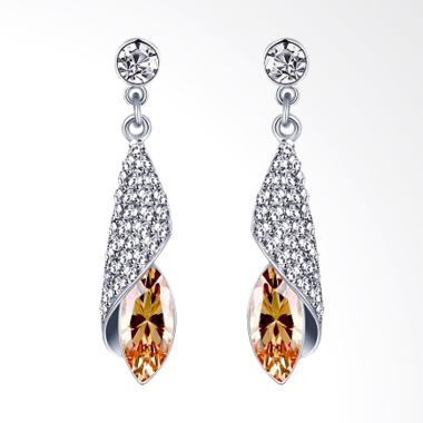 SOXY Fashion AKE125 K Gold Drop-Sha ... Women's Platinum Earrings