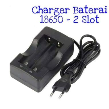 charger kabel 2 baterai ultrafire 18650 Hitam