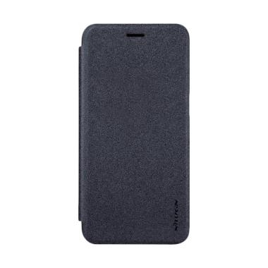 Nillkin Sparkle Leather Flip Cover Casing for Oppo R11 - Black