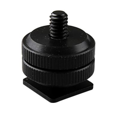 Godric Adapter Flash Hot Shoe To 1/4 Inch Male Tripod Screw DSLR