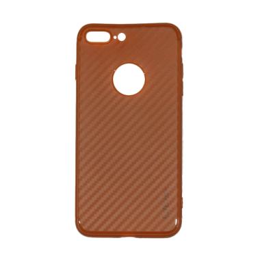 Lize Carbon iPhone 7 Plus Case Slim ... thin / Jelly Case - Brown