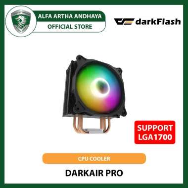 darkFlash Darkair PRO A-RGB CPU COOLER [Support Intel & AMD] Hitam