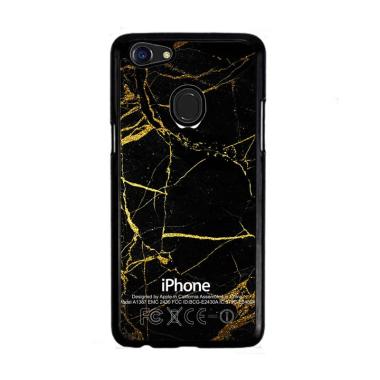 ROCKETCASE Marble Black Gold Apple ... rdcase Casing for OPPO F5
