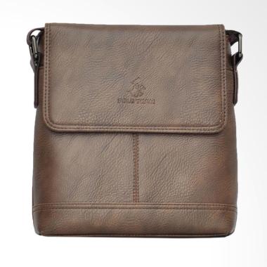 Polo Team Tas Sling Bag Pria - Brown [Medium/ 2207-2]