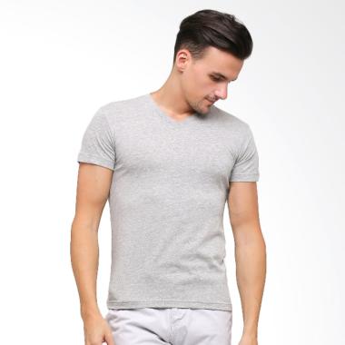 GT Man TVSM V-Neck T-shirt Pakaian Dalam Pria - Grey