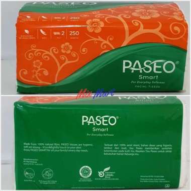 Tissue Paseo Smart Facial 250 sheet 2 ply