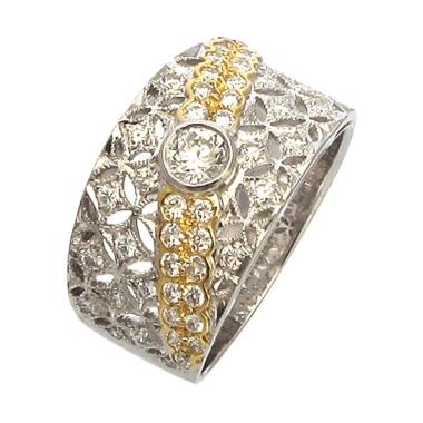 Lavish R13431 Cincin Berlian Platinum 900