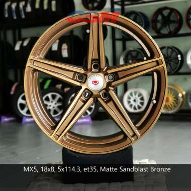 Vossen MX5 R18x8 ET35 Matte Sandblast Bronze