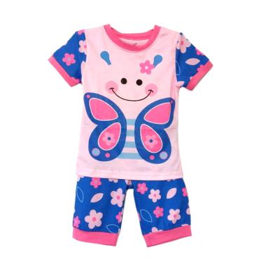 Gleoite Wardrobe PJ.Glow In The Dark Butterfly Baju Tidur Anak