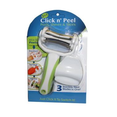 As Seen On Tv Click N Peel 3 in 1 Kitchen Peeler