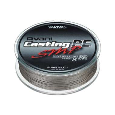 Senar Pancing Varivas Avani Casting PE SMP X8 200M Grey 120 Lbs